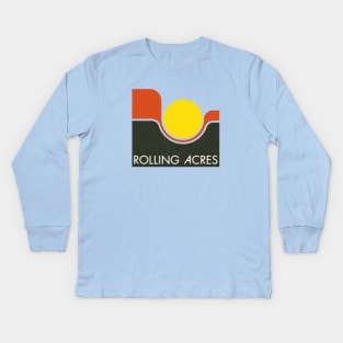 Rolling Acres Mall 70s Logo - Distressed Kids Long Sleeve T-Shirt